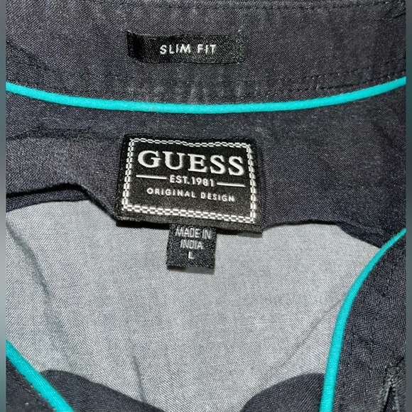 Guess Mens Escot Floral Shirt - Picture 2 of 3